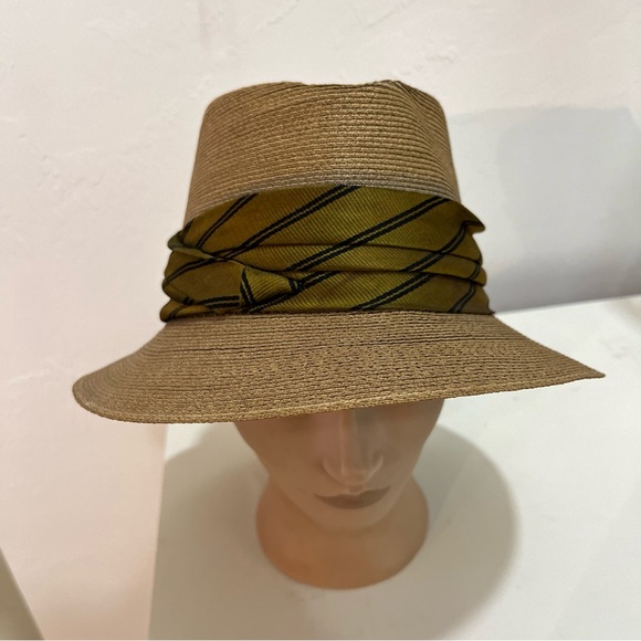 Lamson Hubbard Accessories - VTG LAMSON HUBBARD BALTIMORE NEW YORK WOMEN PANAMA HAT RARE TO FIND